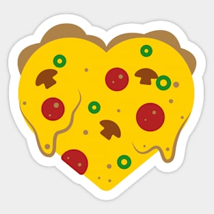 I Heart Pizza Sticker